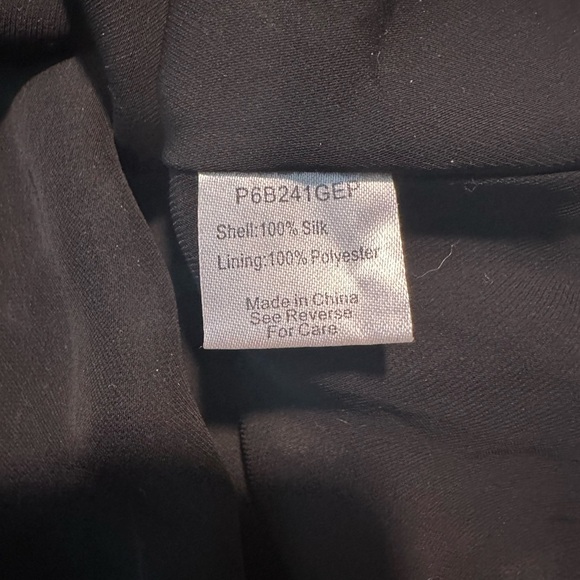 Parker Silk Black Floral Cold Shoulder Dress size XS - Picture 8 of 8